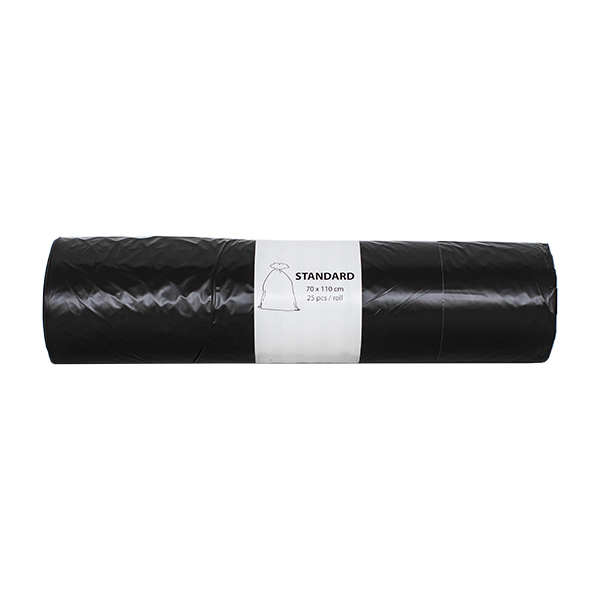 Saci menajeri Alufix  standard  negru/ rosu  120 L  25 buc/rola